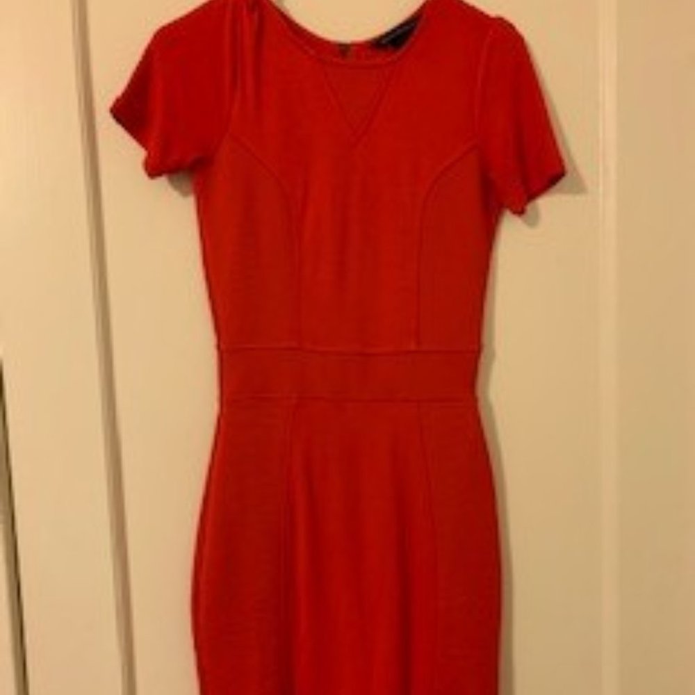 Short Sleeve Red Bodycon